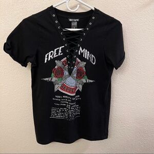 Free Mind Concert Short Sleeve Tee Shirt Mobile 1977 Size Small